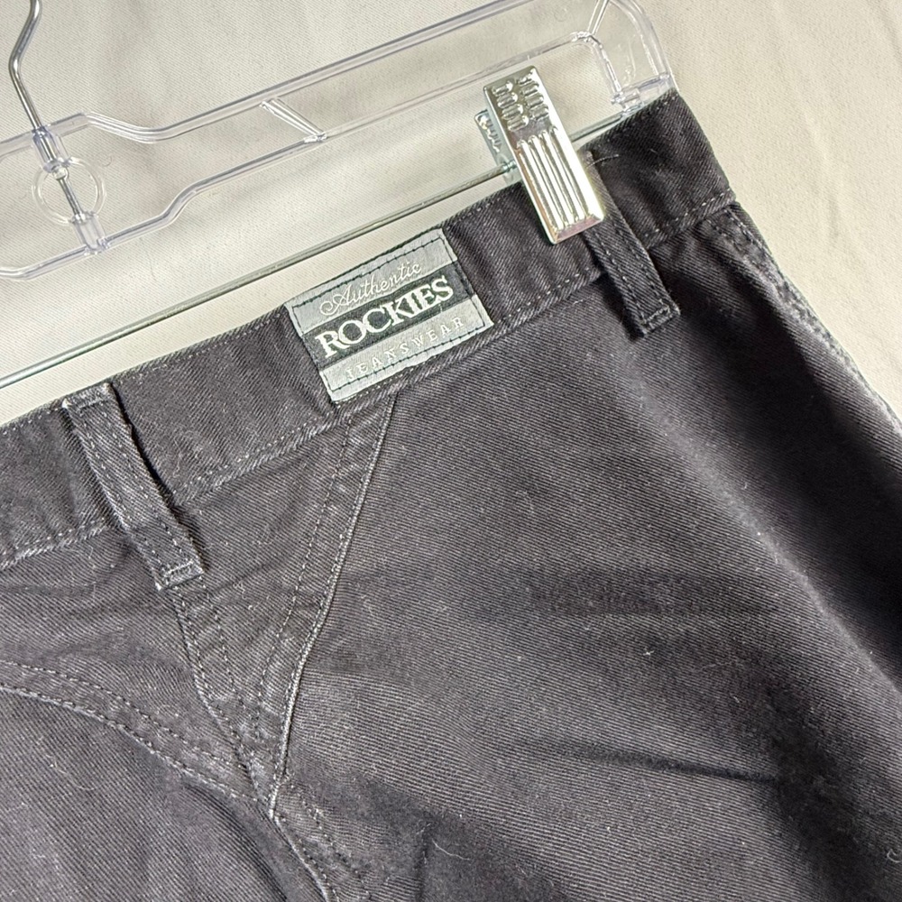 Authentic Rockies Jeanswear Black High Waisted Tapered Leg Women's Pants Size M - Picture 3 of 5